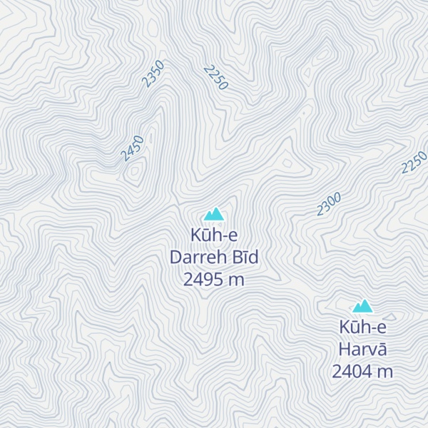 Map of Kūh-e Darreh Bīd