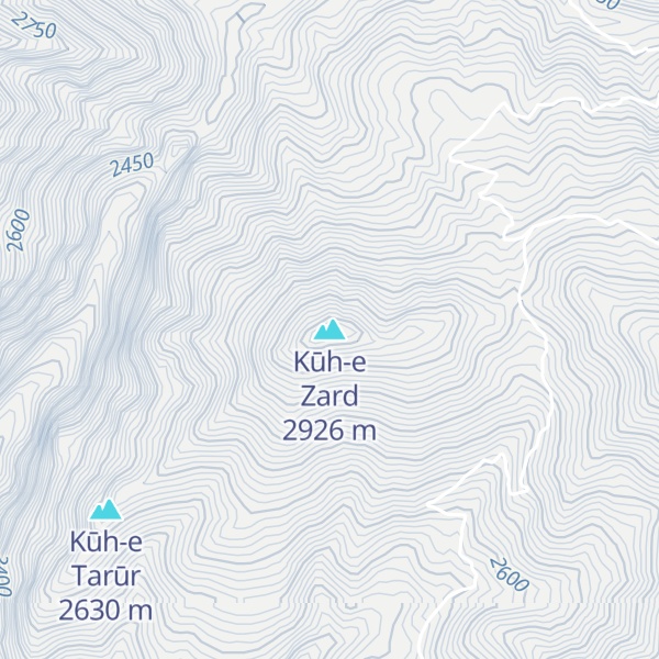 Map of Kūh-e Zard