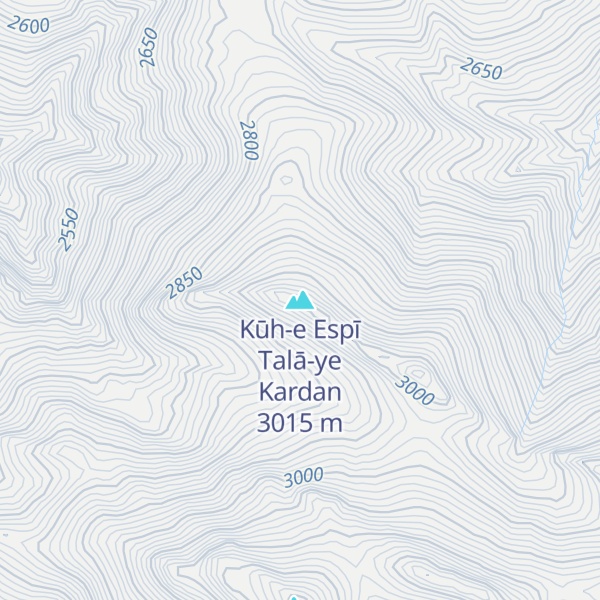 Map of Kūh-e Espī Talā-ye Kardan