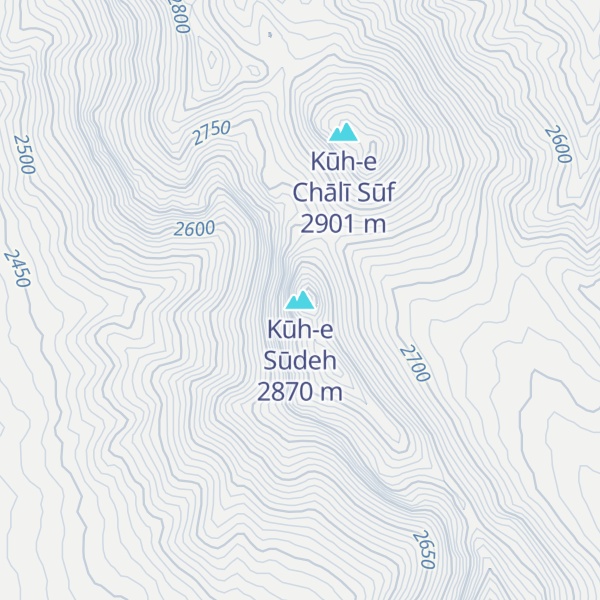 Map of Kūh-e Sūdeh
