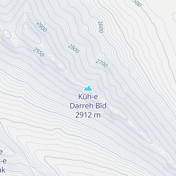 Map of Kūh-e Darreh Bīd