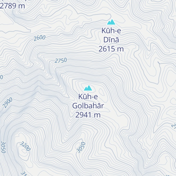 Map of Kūh-e Golbahār