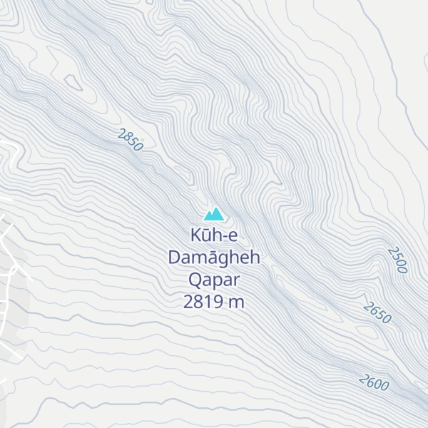 Map of Kūh-e Damāgheh Qapar