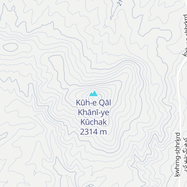 Map of Kūh-e Qāl Khānī-ye Kūchak