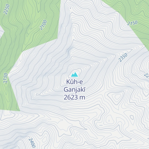 Map of Kūh-e Ganjakī
