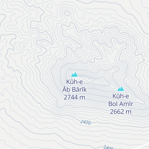 Map of Kūh-e Āb Bārīk