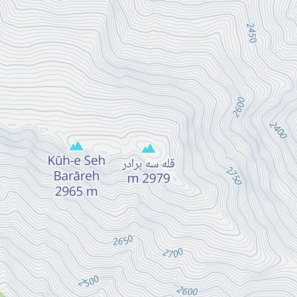 Map of قله سه برادر