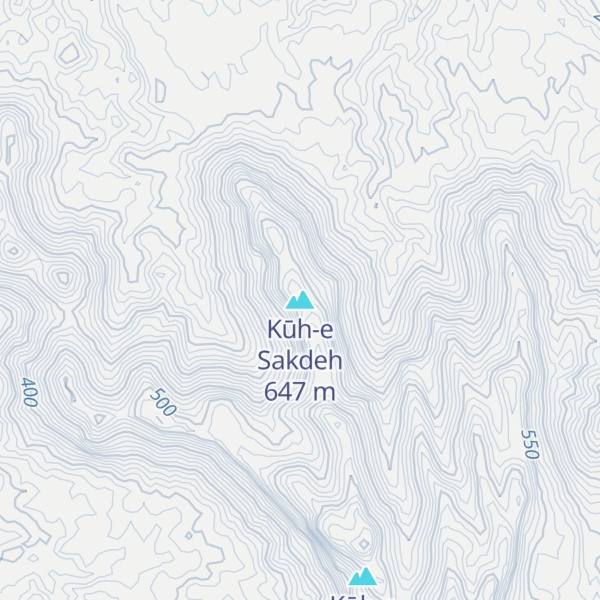 Map of Kūh-e Sakdeh