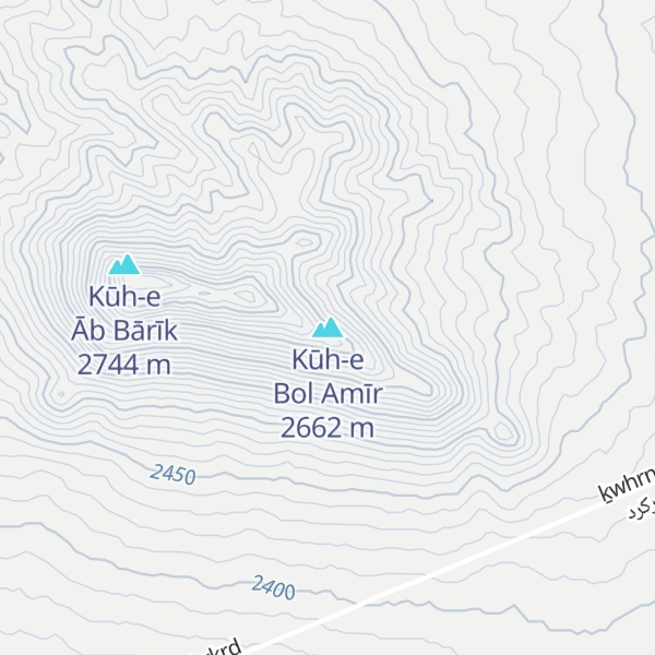 Map of Kūh-e Bol Amīr