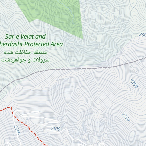 Map of Kūh-e Arak Sar