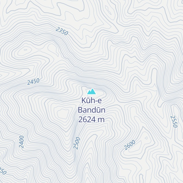 Map of Kūh-e Bandūn