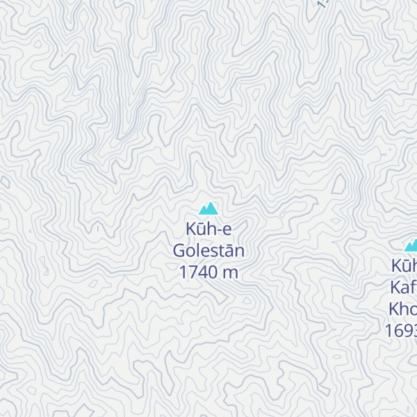 Map of Kūh-e Golestān