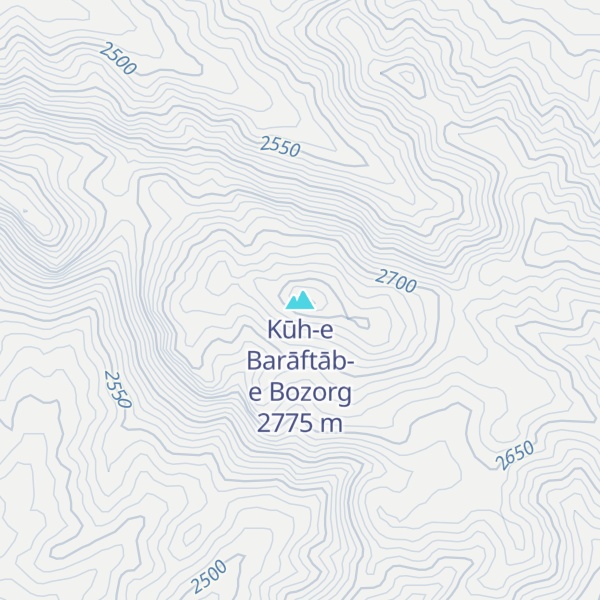 Map of Kūh-e Barāftāb-e Bozorg