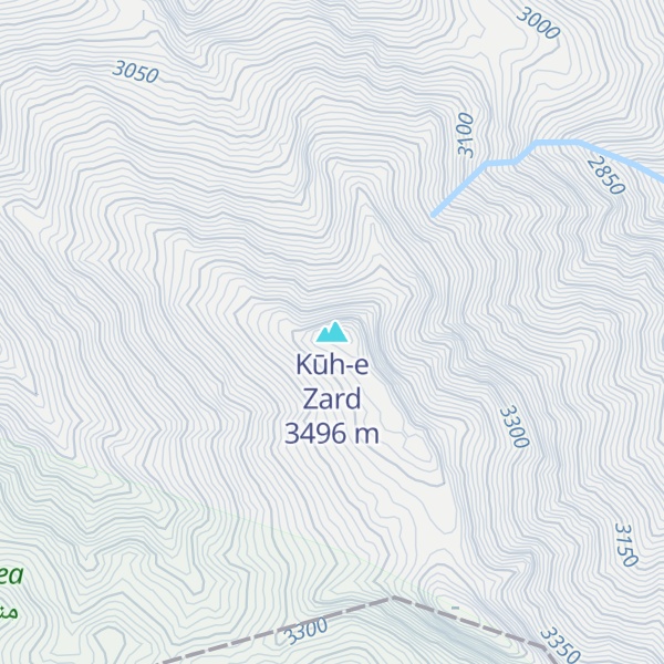 Map of Kūh-e Zard