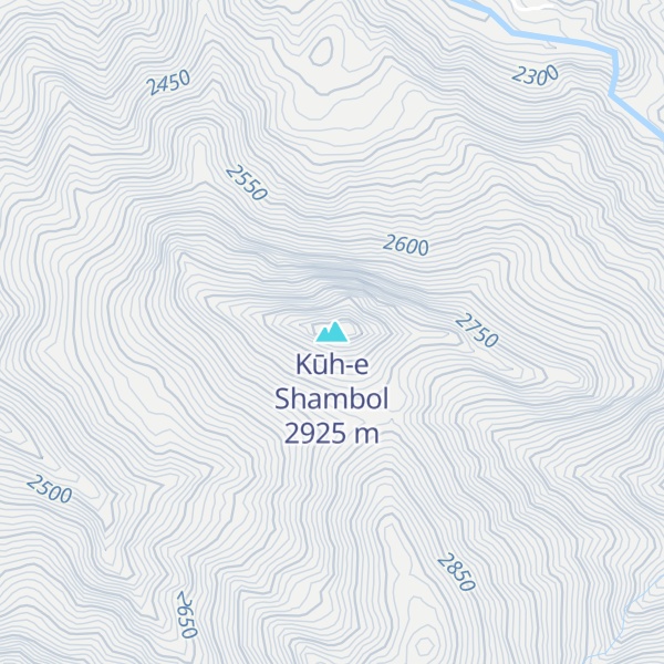Map of Kūh-e Shambol