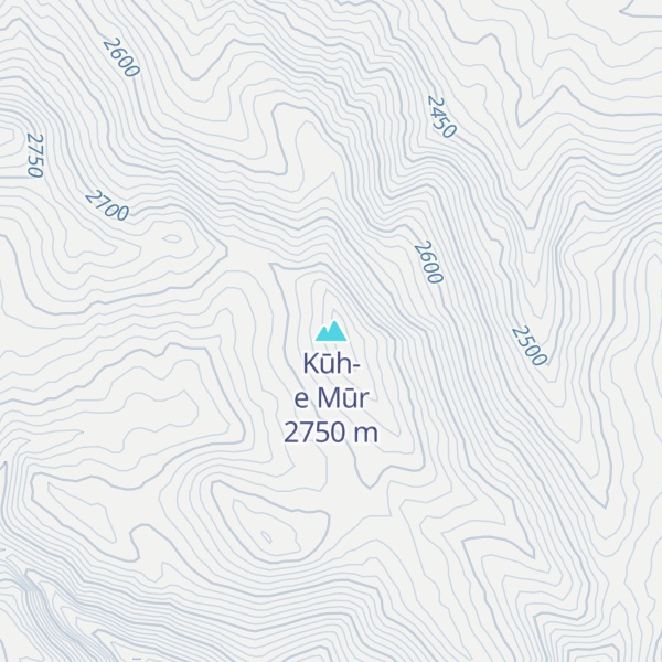 Map of Kūh-e Mūr