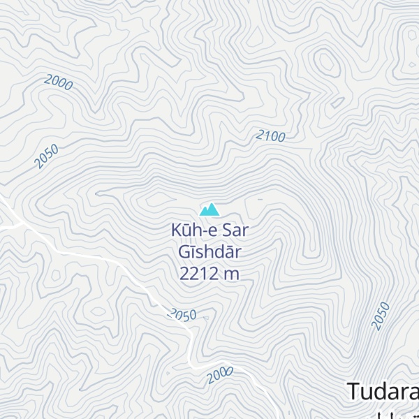 Map of Kūh-e Sar Gīshdār