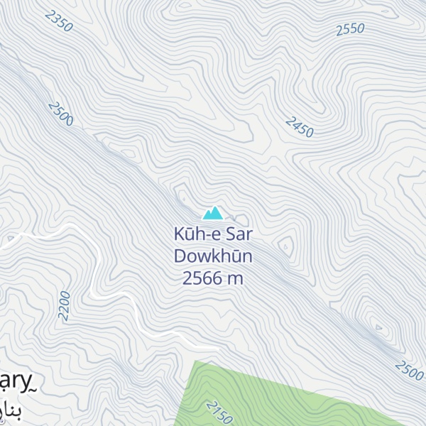 Map of Kūh-e Sar Dowkhūn