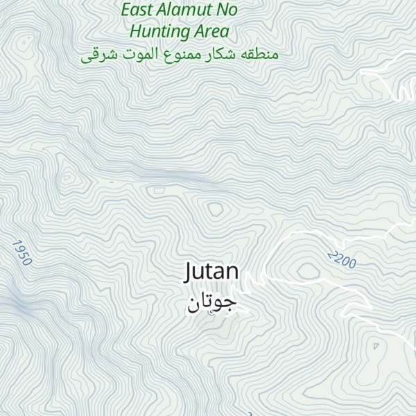 Map of Kūh-e Jūtān