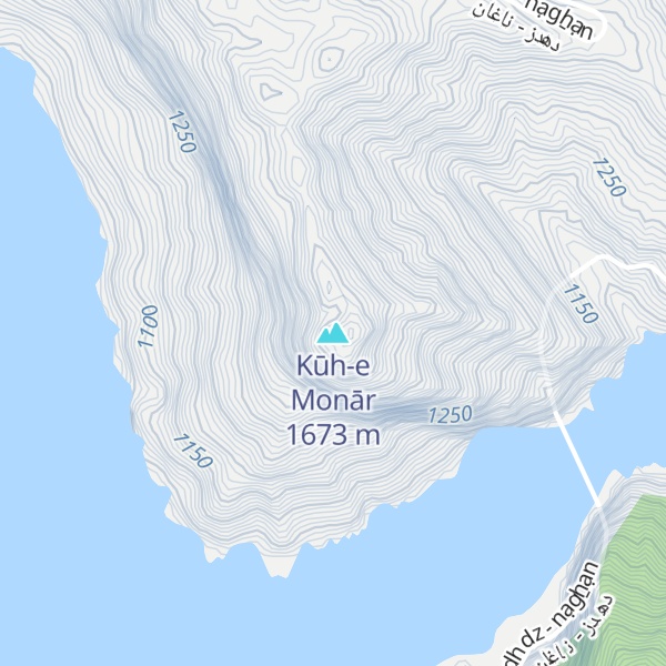Map of Kūh-e Monār