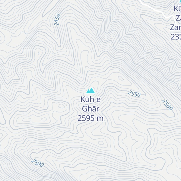 Map of Kūh-e Ghār