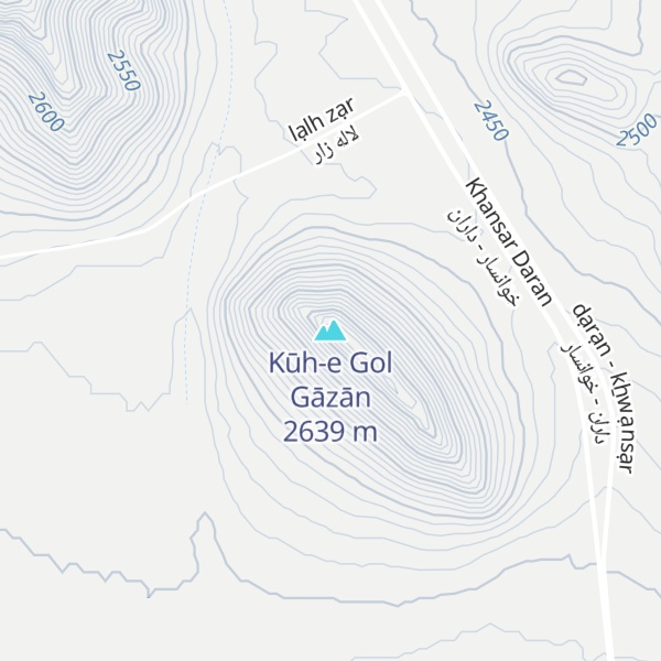 Map of Kūh-e Gol Gāzān