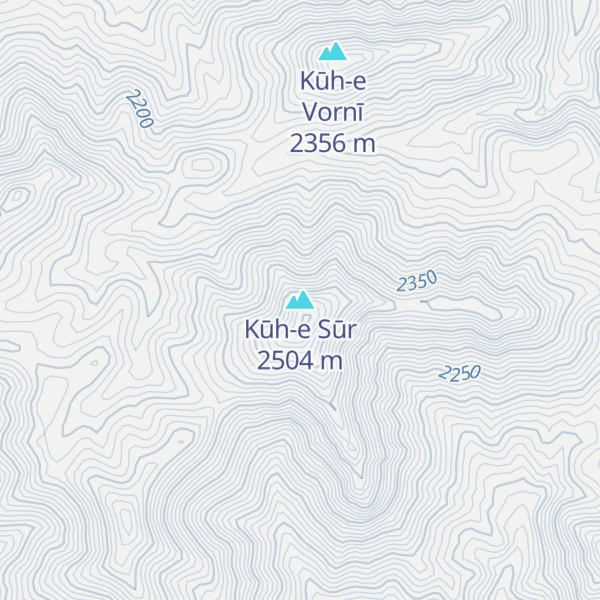 Map of Kūh-e Sūr