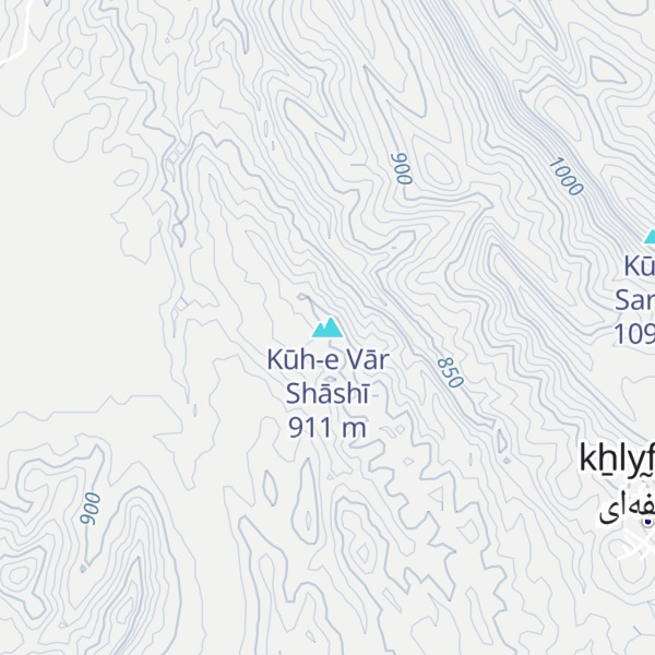 Map of Kūh-e Vār Shāshī
