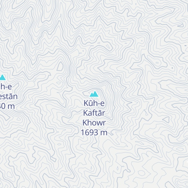 Map of Kūh-e Kaftār Khowr