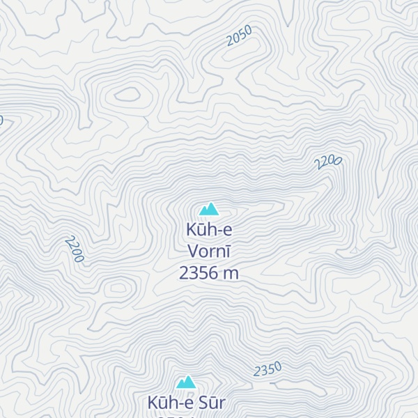 Map of Kūh-e Vornī