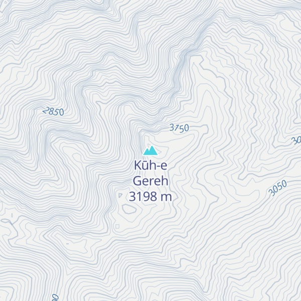 Map of Kūh-e Gereh