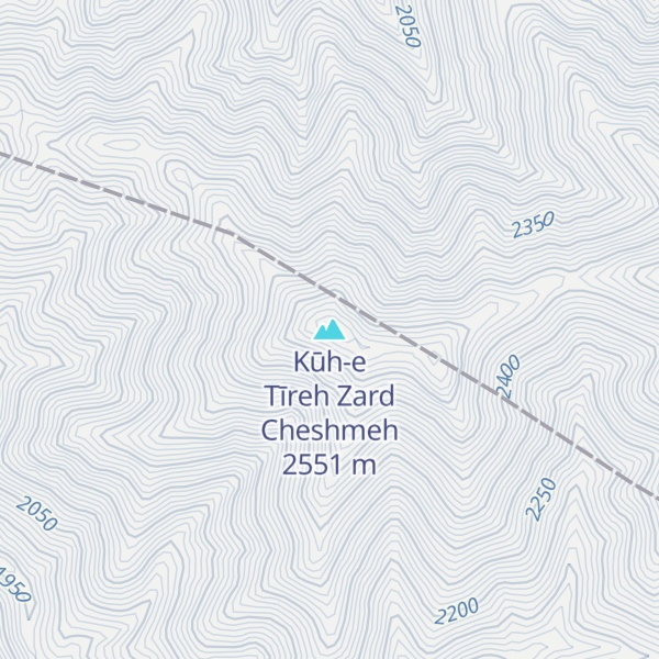 Map of Kūh-e Tīreh Zard Cheshmeh