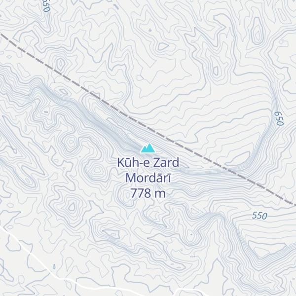 Map of Kūh-e Zard Mordārī