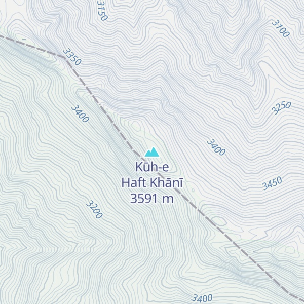 Map of Kūh-e Haft Khānī