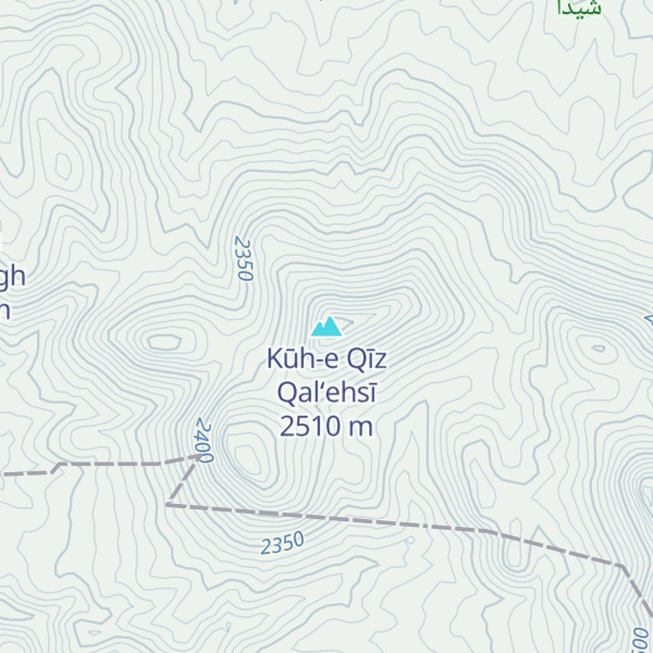 Map of Kūh-e Qīz Qal‘ehsī
