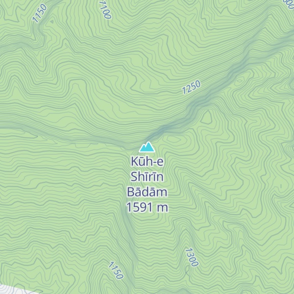 Map of Kūh-e Shīrīn Bādām