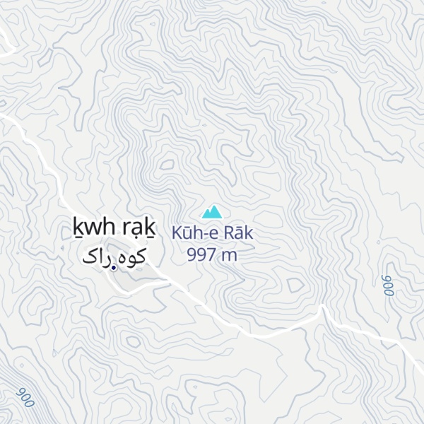 Map of Kūh-e Rāk