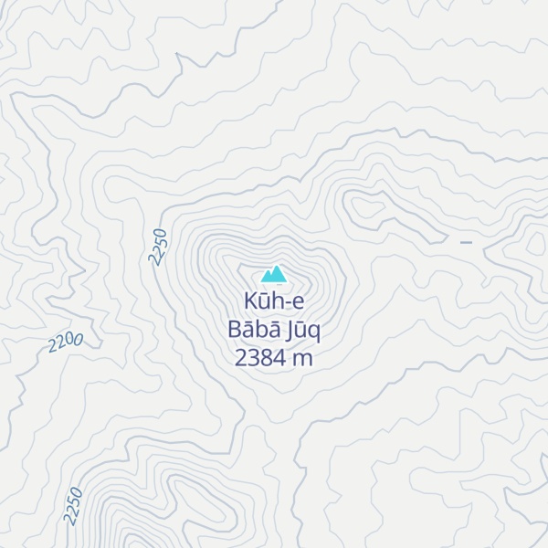 Map of Kūh-e Bābā Jūq