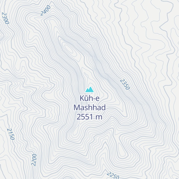 Map of Kūh-e Mashhad