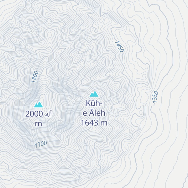 Map of Kūh-e Āleh