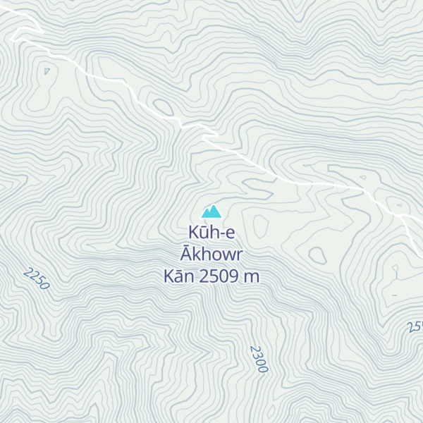 Map of Kūh-e Ākhowr Kān