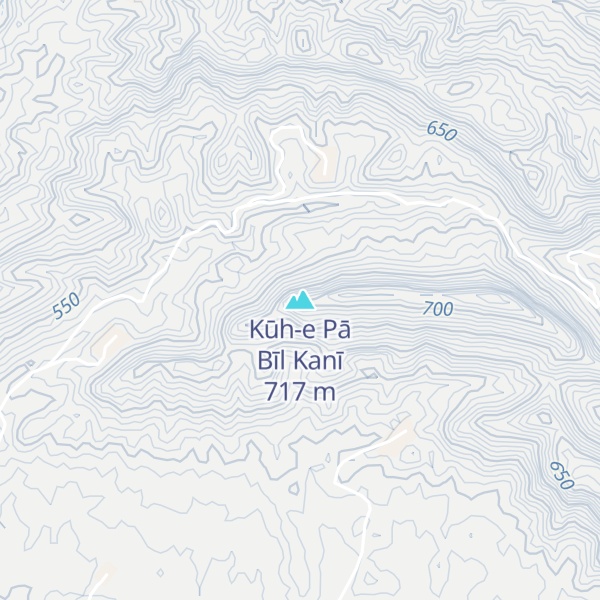 Map of Kūh-e Pā Bīl Kanī