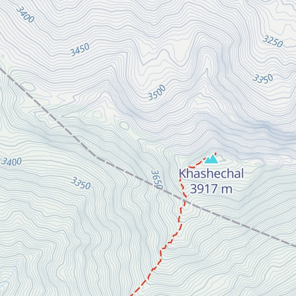 Map of Kūh-e Gharībeh Gowd