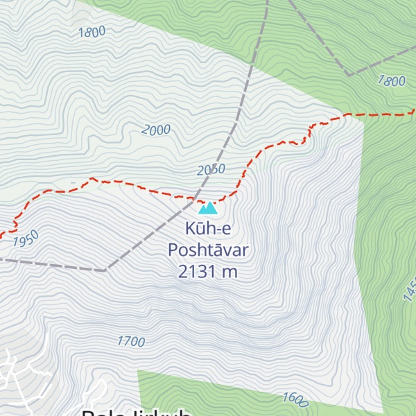 Map of Kūh-e Poshtāvar
