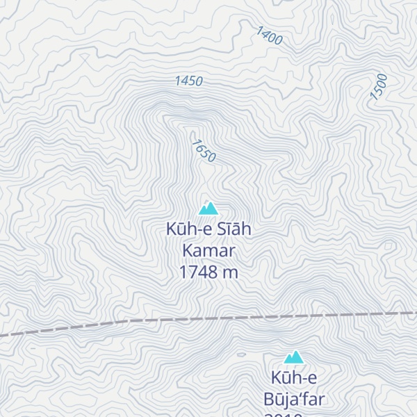Map of Kūh-e Sīāh Kamar