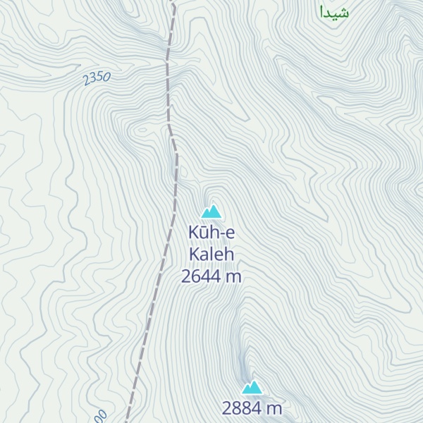 Map of Kūh-e Kaleh