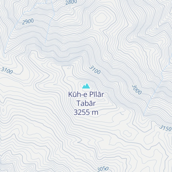 Map of Kūh-e Pīlār Tabār