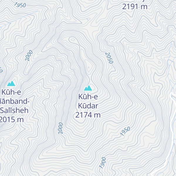 Map of Kūh-e Kūdar
