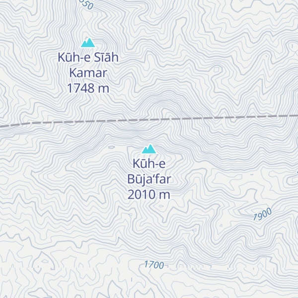 Map of Kūh-e Būja‘far