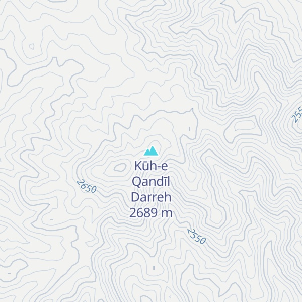 Map of Kūh-e Qandīl Darreh